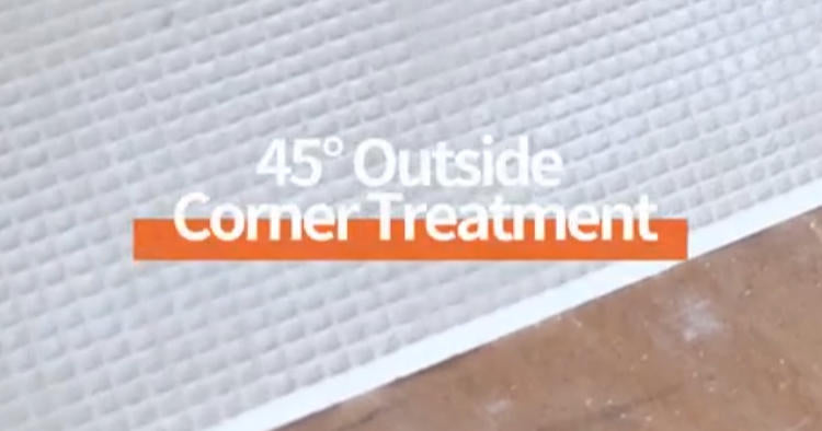 45° Outside Corner Treatment