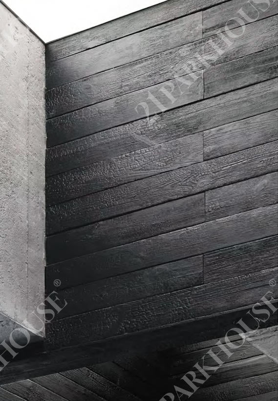 Kesong Carbonized Wood flexible stone project application
