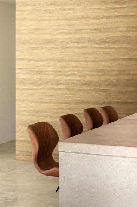 Proyecto de revestimiento de paredes con piedra flexible Muro de tierra apisonada
