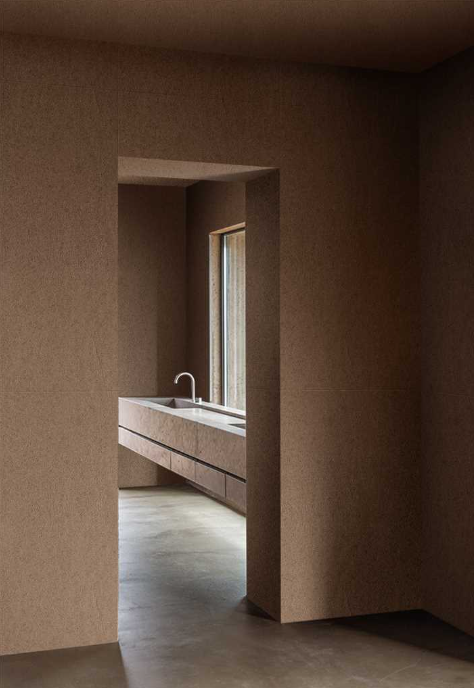 Spanish Sandstone flexible stone wall cladding project