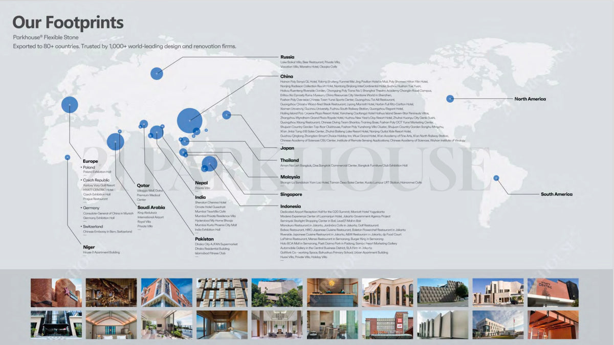 الانتشار العالمي لشركة 21Parkhouse
