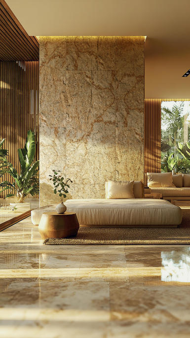 Wind and Cloud Stone flexible stone wall cladding project
